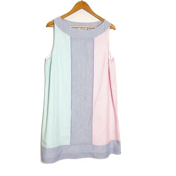 New with tag Vineyard Vines KY Derby Pastel Striped Sleeveless Preppy Mini Dress - Picture 6 of 16